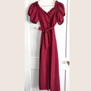 Vintage 80s Red Union Made Dress